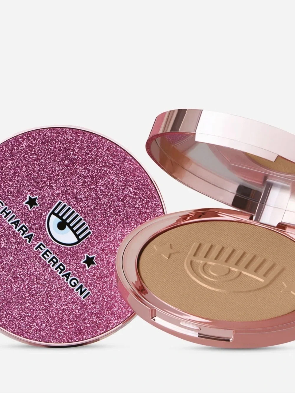 Chiara Ferragni Pink and Gold Highlighting Bronzer Compact